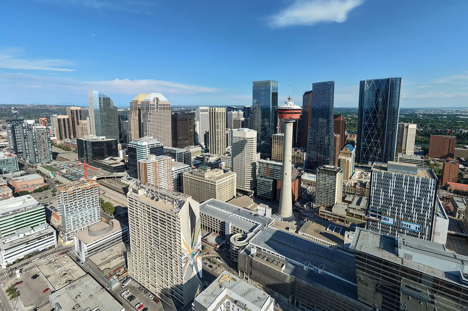Downtown Calgary skyline including the Calgary Tower